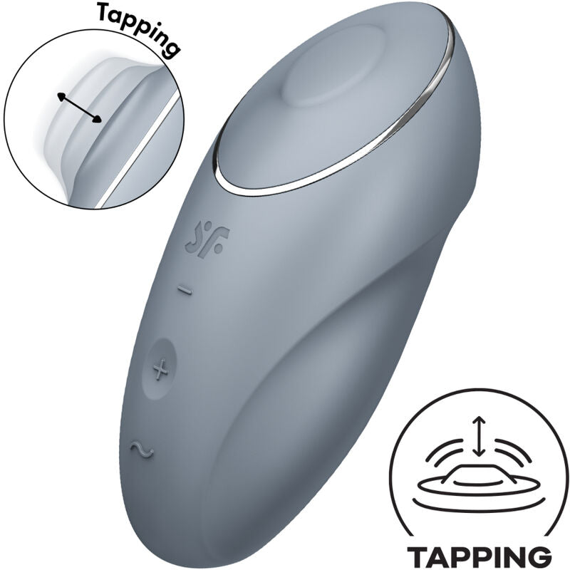 SATISFYER - TAP & CLIMAX 1 LAY-ON VIBRATOR RED - My naughty haven #