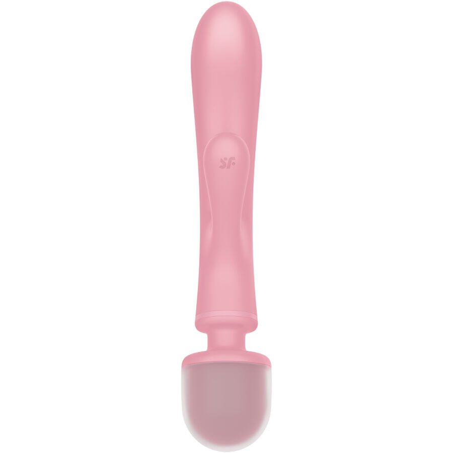 SATISFYER - TRIPLE LOVER RABBIT VIBRATOR MASSAGER PINK - My naughty haven #
