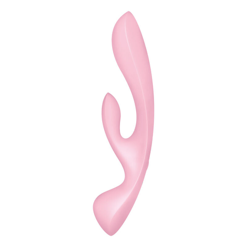 SATISFYER - TRIPLE OH HYBRID VIBRATION PINK - My naughty haven #
