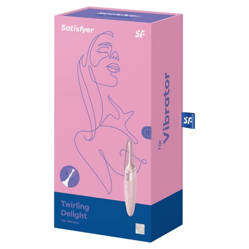 SATISFYER - TWIRLING DELIGHT CLIT TIP VIBRATOR PINK - My naughty haven #