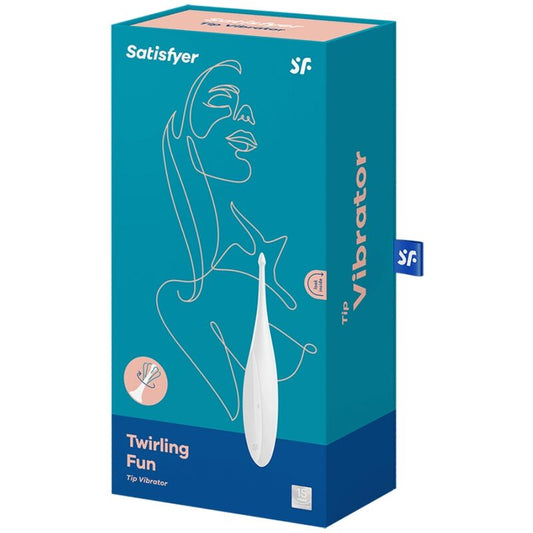 SATISFYER - ВИБРАТОР С ВЪРТЯЩ СЕ ЗАБАВЕН ВЪРХ, БЯЛ