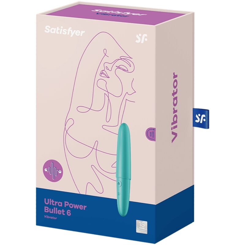 SATISFYER - ULTRA POWER BULLET 6 TURQUOISE - My naughty haven #