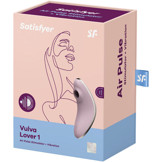 SATISFYER - VULVA LOVER 1 AIR PULSE STIMULATOR & VIBRATOR BLUE - My naughty haven #