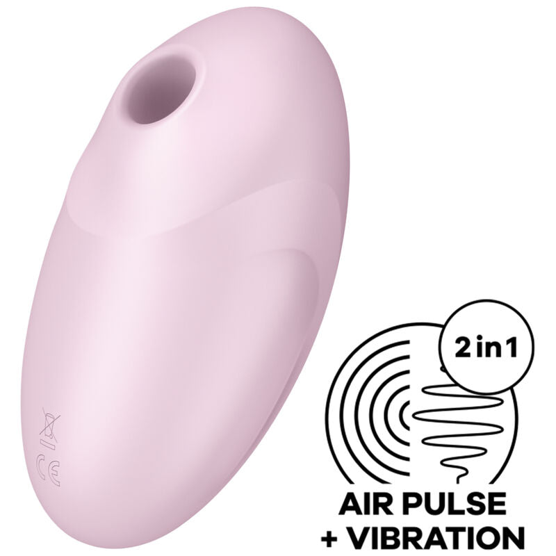 SATISFYER - VULVA LOVER 3 AIR PULSE STIMULATOR & VIBRATOR BLACK - My naughty haven #