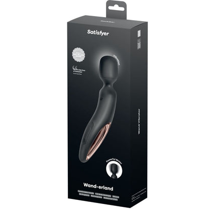 SATISFYER - WAND ERLAND VIBRATING MASSAGER BLACK - My naughty haven #