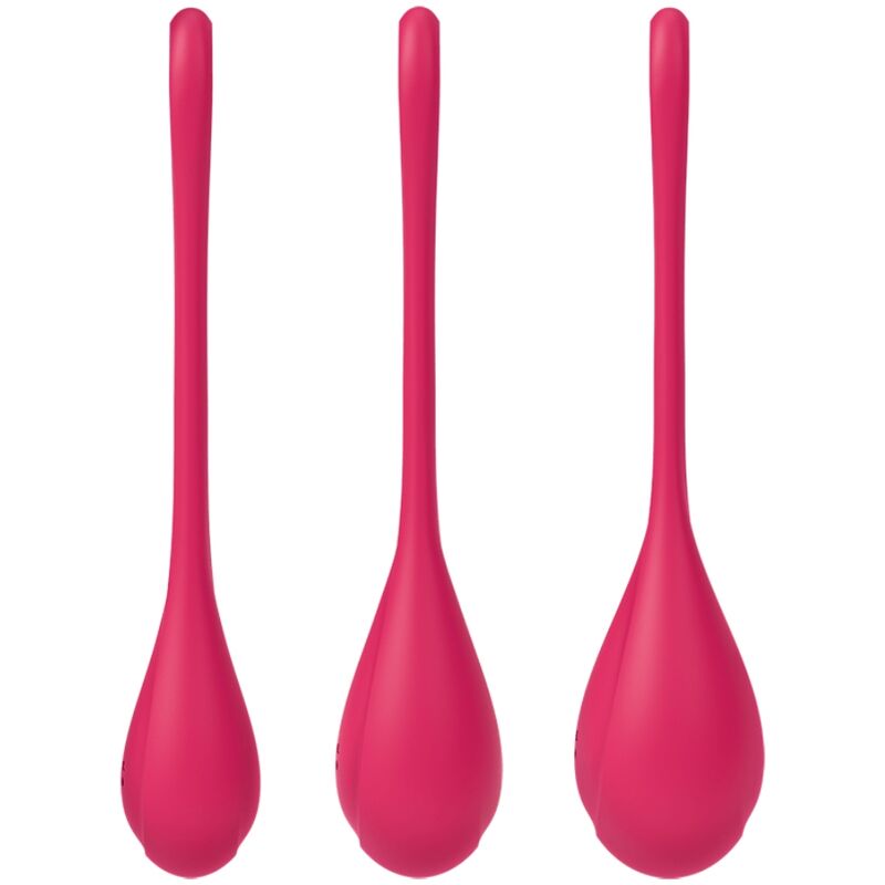 SATISFYER - YONI POWER 1 TRAINING SET RED - My naughty haven #