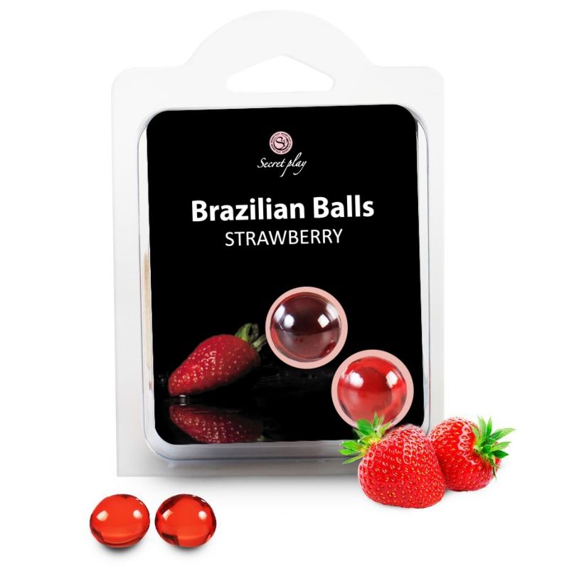 SECRETPLAY - 2 BRAZILIAN BALLS STRAWBERRY - My naughty haven #