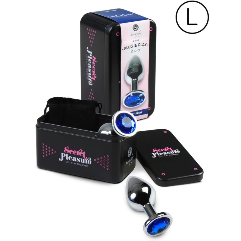 SECRETPLAY - ANAL PLUG SIZE L BLUE - My naughty haven #