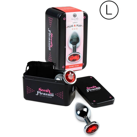 SECRETPLAY - ANAL PLUG SIZE L RED - My naughty haven #