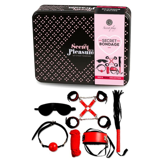 SECRETPLAY - BDSM SET 6 PCS RED COLLECTION - My naughty haven #