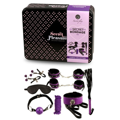 SECRETPLAY - BDSM SET 8PCS PURBLE /BLACK - My naughty haven #