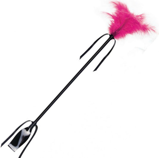 SECRETPLAY - BLACK AND FUCHSIA WHIP & FEATHER - My naughty haven #