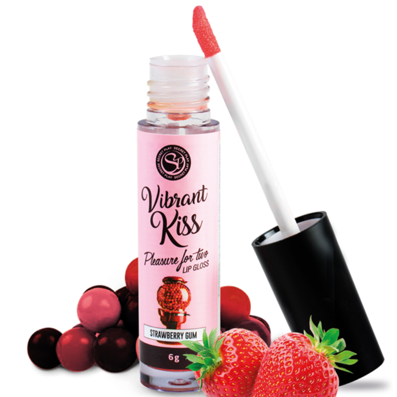 SECRETPLAY - LIP GLOSS VIBRANT KISS STRAWBERRY GUM - My naughty haven #