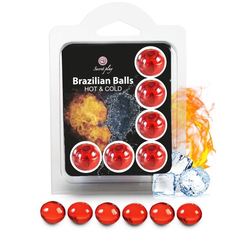 SECRETPLAY - SET 6 BRAZILIAN BALLS HOT AND COLD EFFECT - My naughty haven #