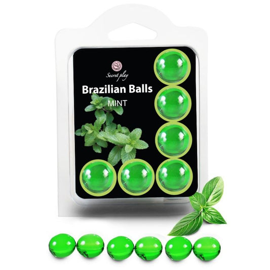 SECRETPLAY - SET 6 BRAZILIANS BALLS MINT - My naughty haven #