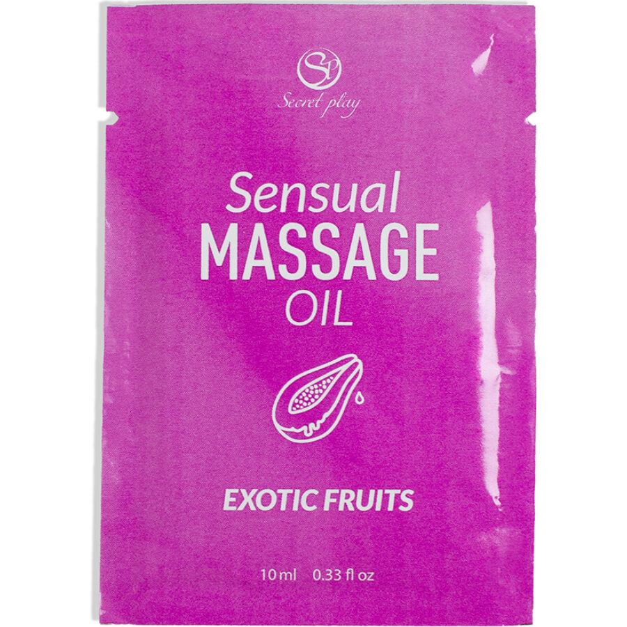 SECRETPLAY - SINGLE-DOSE EXOTIC FRUITS MASSAGE OIL 10 ML - My naughty haven #