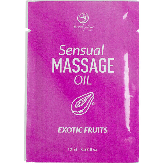 SECRETPLAY - SINGLE-DOSE EXOTIC FRUITS MASSAGE OIL 10 ML - My naughty haven #