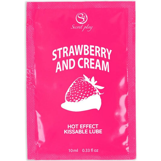 SECRETPLAY - SINGLE DOSE LUBRICANT STRAWBERRIES & CREAM 10 ML - My naughty haven #