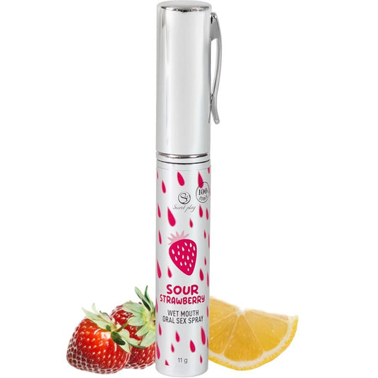 SECRETPLAY - SOUR STRAWBERRY ORAL SEX SPRAY - My naughty haven #