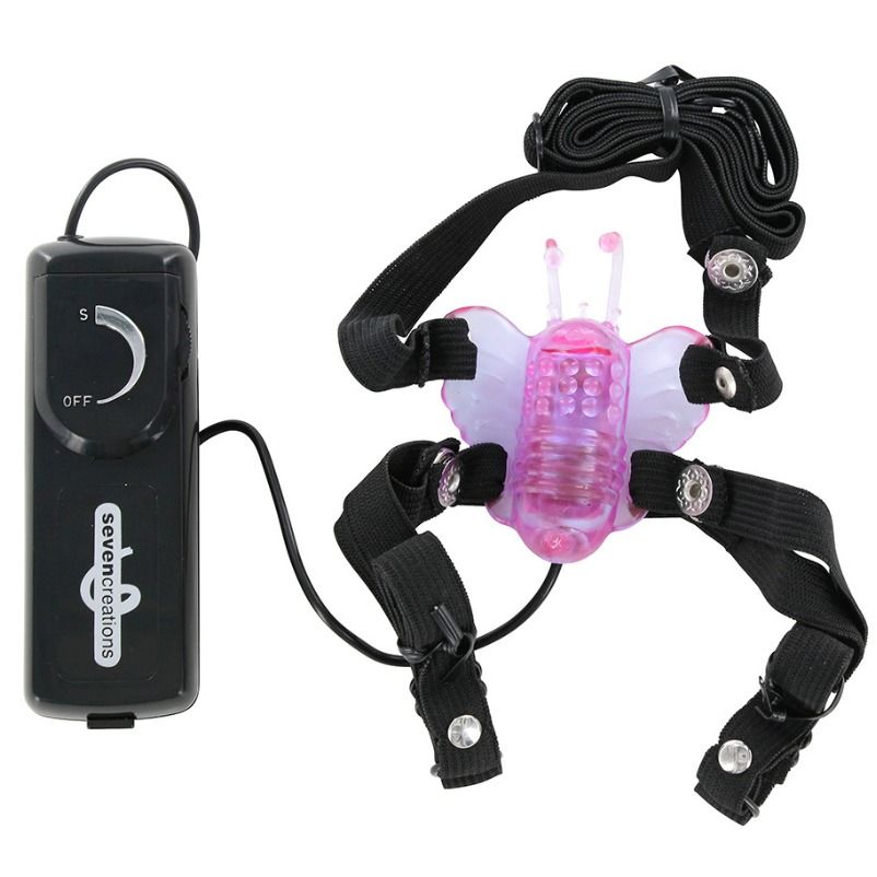 SEVEN CREATIONS - BUTTERFLY STIMULATOR WITH VIBRATION - My naughty haven #