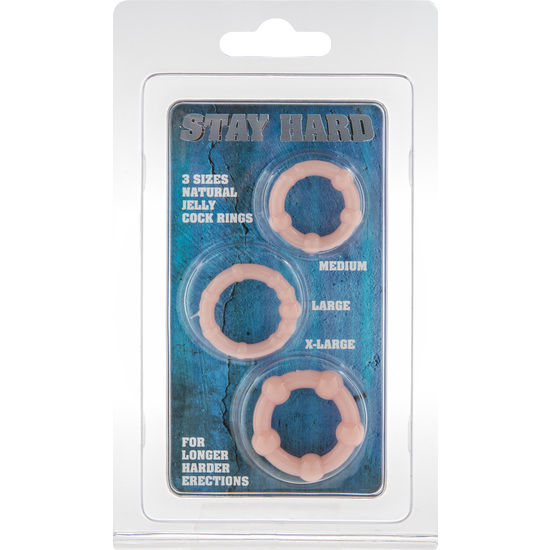 SEVEN CREATIONS - SET OF THREE SKIN PENIS RINGS - My naughty haven #