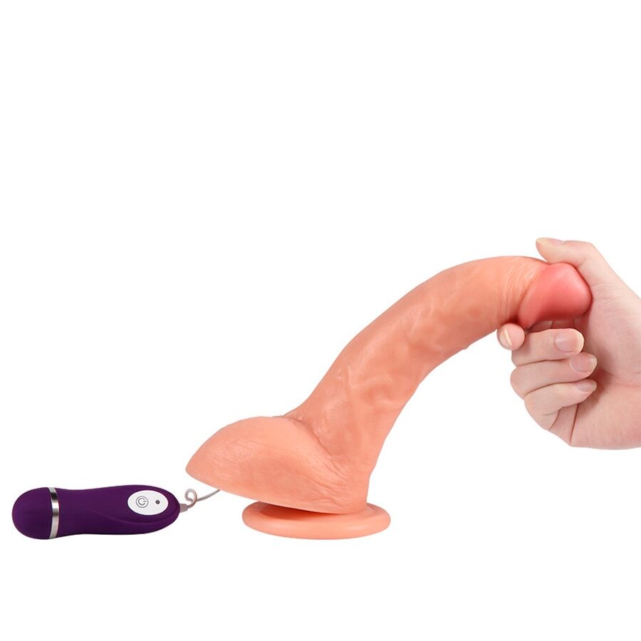 SHEQU - BEAST VIBRATING DILDO WITH REMOTE CONTROL 24.5 CM - My naughty haven #