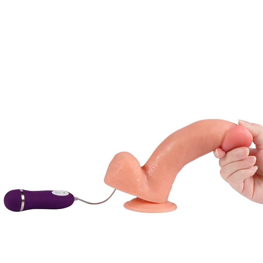 SHEQU - PHANTOM VIBRATING DILDO WITH REMOTE CONTROL 20 CM - My naughty haven #