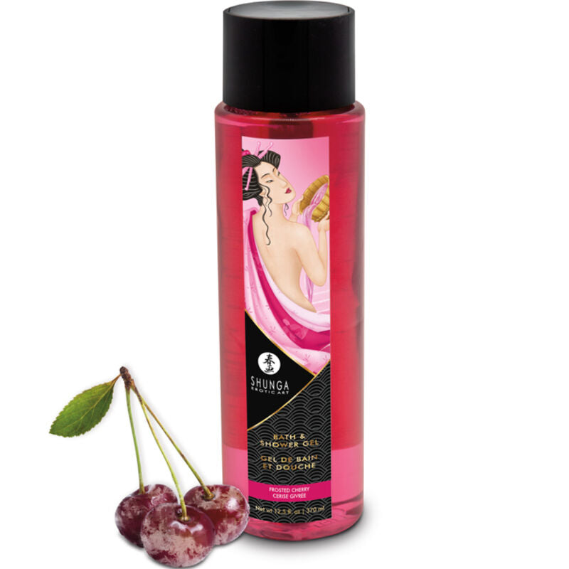 SHUNGA - BATH & SHOWER GEL FROSTED CHERRY 370 ML - My naughty haven #