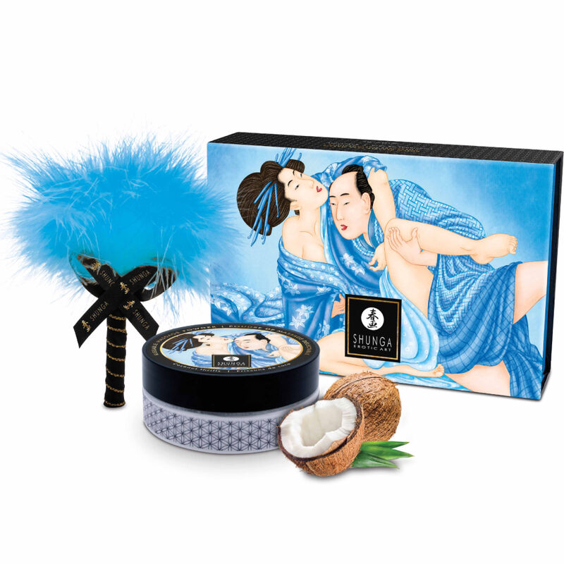 SHUNGA - EDIBLE COCONUT MASSAGE POWDER KIT - My naughty haven #