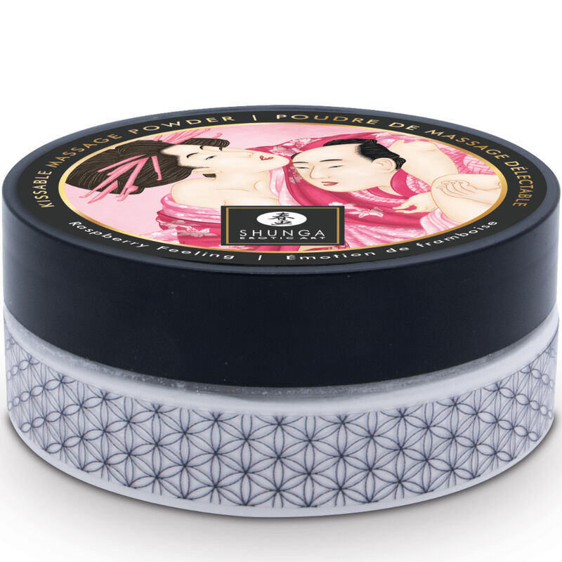 SHUNGA - EDIBLE MASSAGE POWDER KIT RASPBERRY - My naughty haven #