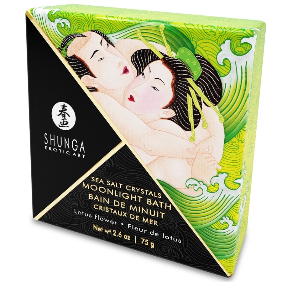 SHUNGA - LOTUS FLAVORED BATH OR SALTS 75 GR - My naughty haven #