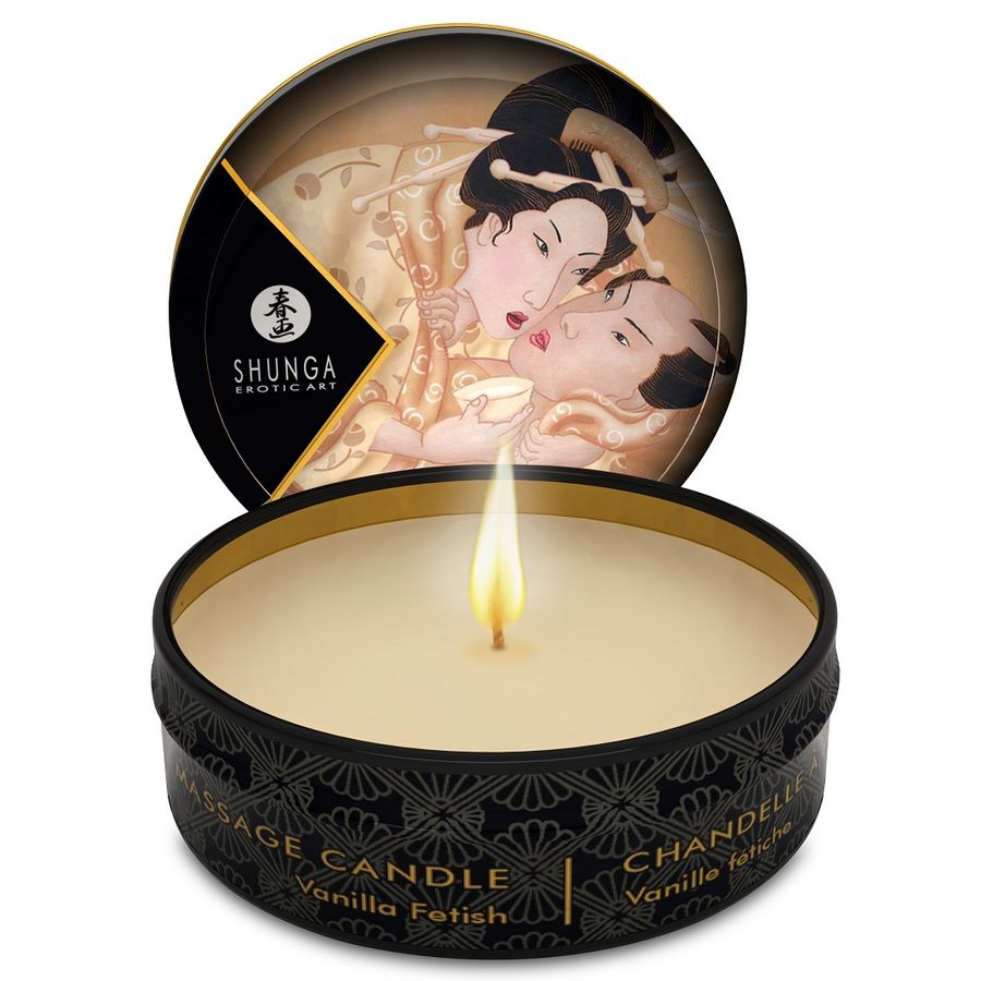 SHUNGA - MINI CARESS BY CANDELIGHT VANILLA MASSAGE CANDLE 30 ML - My naughty haven #