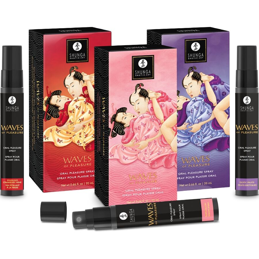 SHUNGA - WAVES PLEASURE SPRAY ORAL SEDUCTIVE EXOTIC FRUITS 20 ML - My naughty haven #