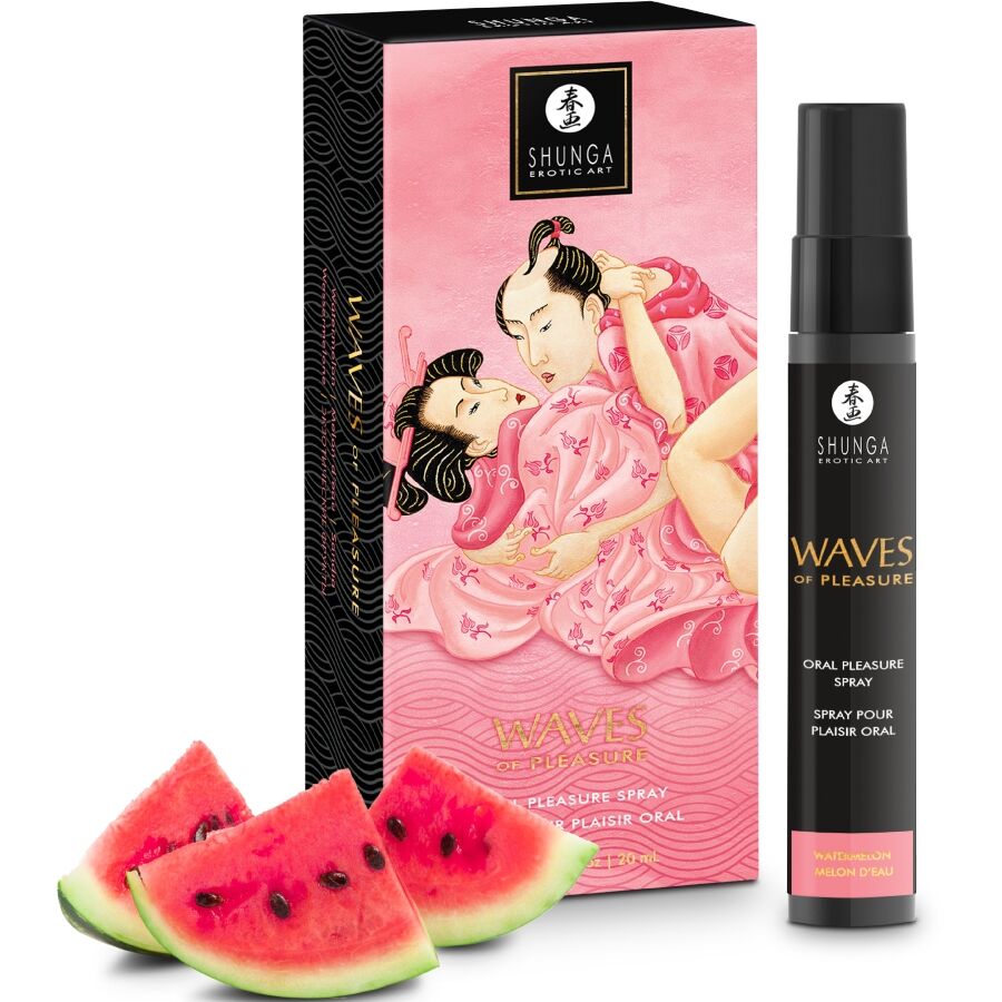 SHUNGA - WAVES PLEASURE SPRAY ORAL SEDUCTIVE WATERMELON 20 ML - My naughty haven #