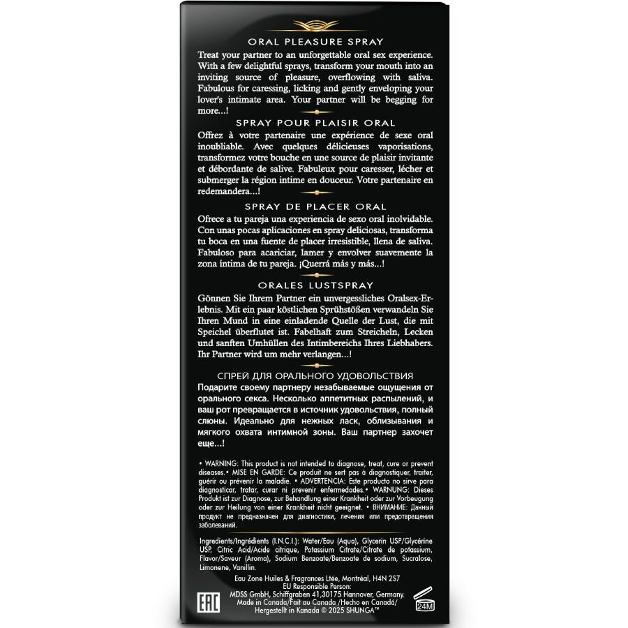 SHUNGA - WAVES PLEASURE SPRAY ORAL SEDUCTIVE WATERMELON 20 ML - My naughty haven #