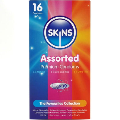 SKINS - ASSORTED PREMIUM CONDOMS PACK 16 - My naughty haven #