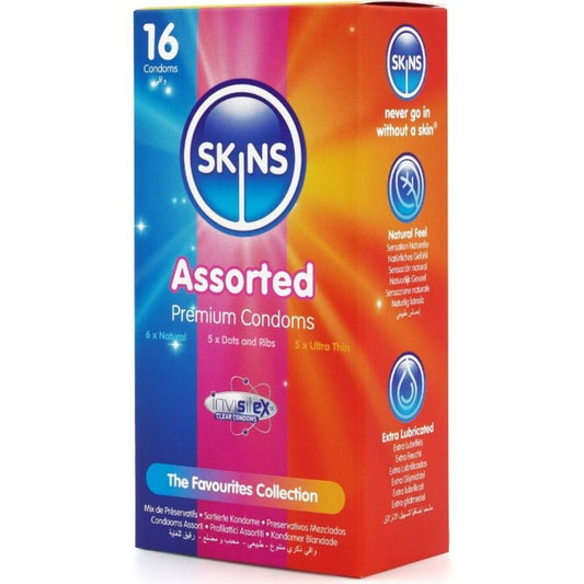 SKINS - ASSORTED PREMIUM CONDOMS PACK 16 - My naughty haven #