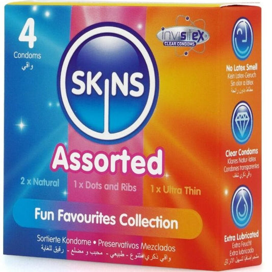 SKINS - ASSORTED PREMIUM CONDOMS PACK 4 - My naughty haven #