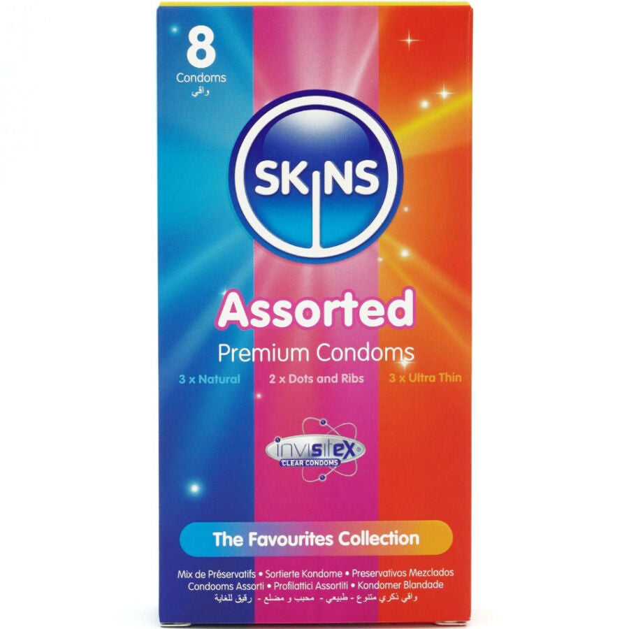 SKINS - ASSORTED PREMIUM CONDOMS PACK 8 - My naughty haven #