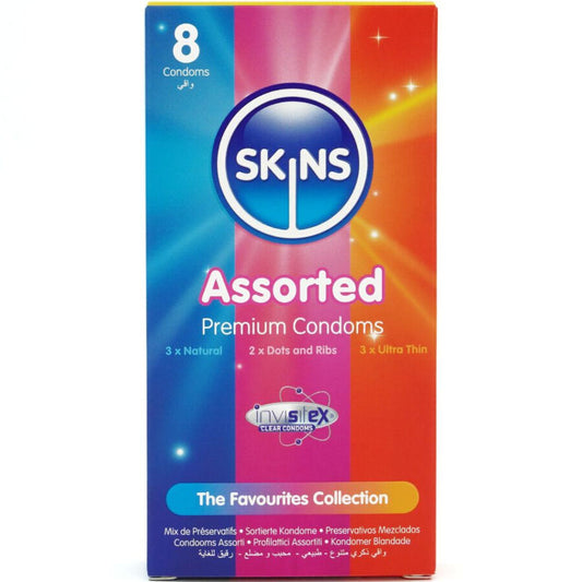 SKINS - ASSORTED PREMIUM CONDOMS PACK 8 - My naughty haven #