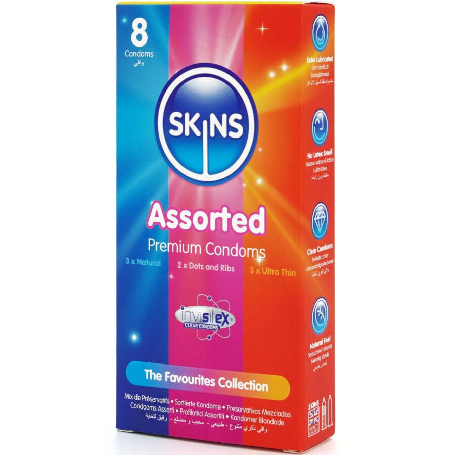 SKINS - ASSORTED PREMIUM CONDOMS PACK 8 - My naughty haven #