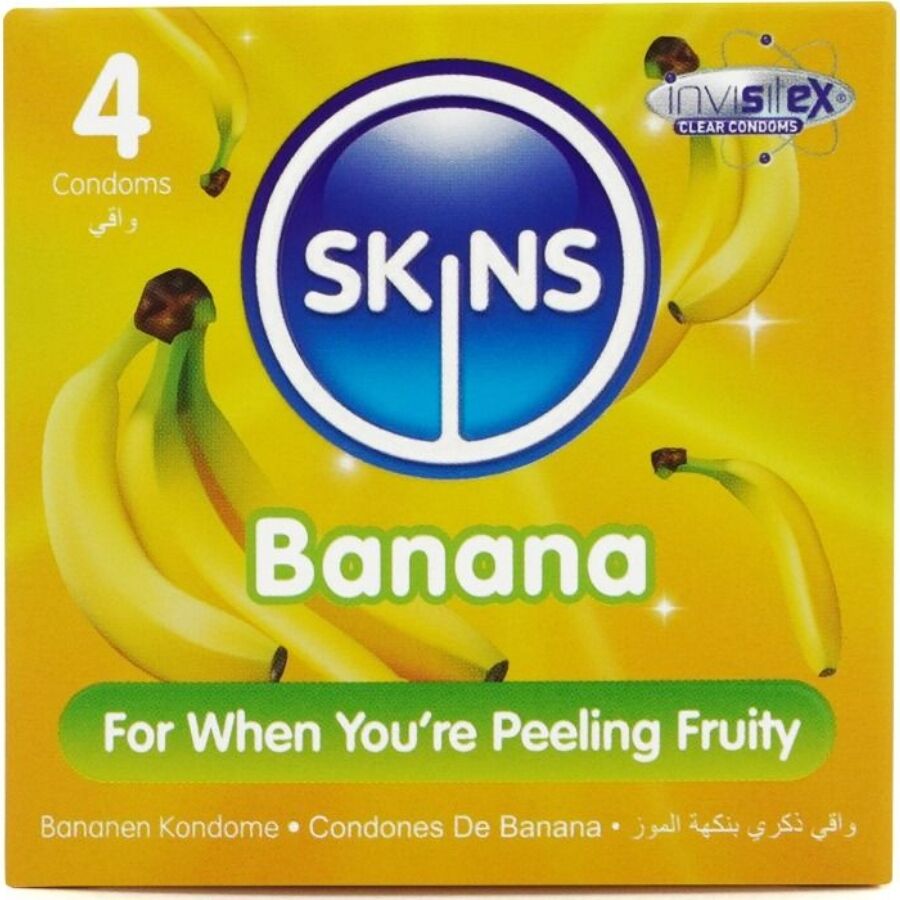 SKINS - BANANA PREMIUM CONDOMS PACK 4 - My naughty haven #