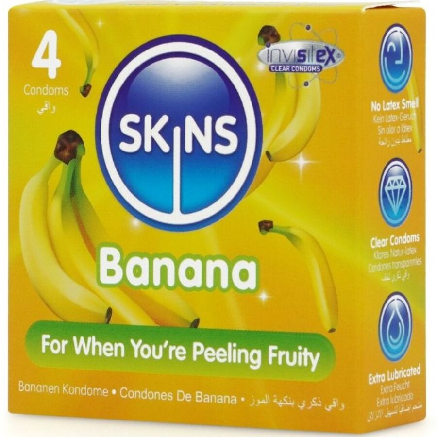 SKINS - BANANA PREMIUM CONDOMS PACK 4 - My naughty haven #