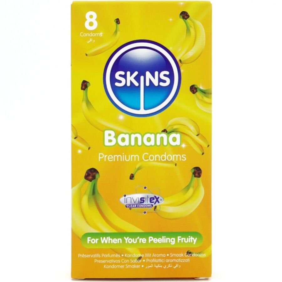 SKINS - BANANA PREMIUM CONDOMS PACK 8 - My naughty haven #