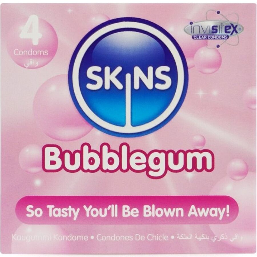 SKINS - BUBBLEGUM PREMIUM CONDOMS PACK 4 - My naughty haven #