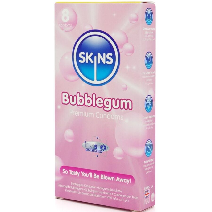 SKINS - BUBBLEGUM PREMIUM CONDOMS PACK 8 - My naughty haven #