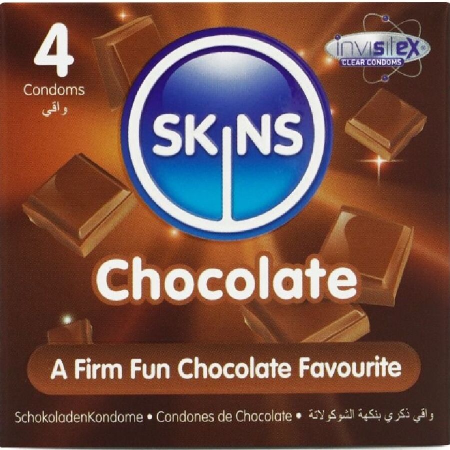 SKINS - CHOCOLATE PREMIUM CONDOMS PACK 4 - My naughty haven #