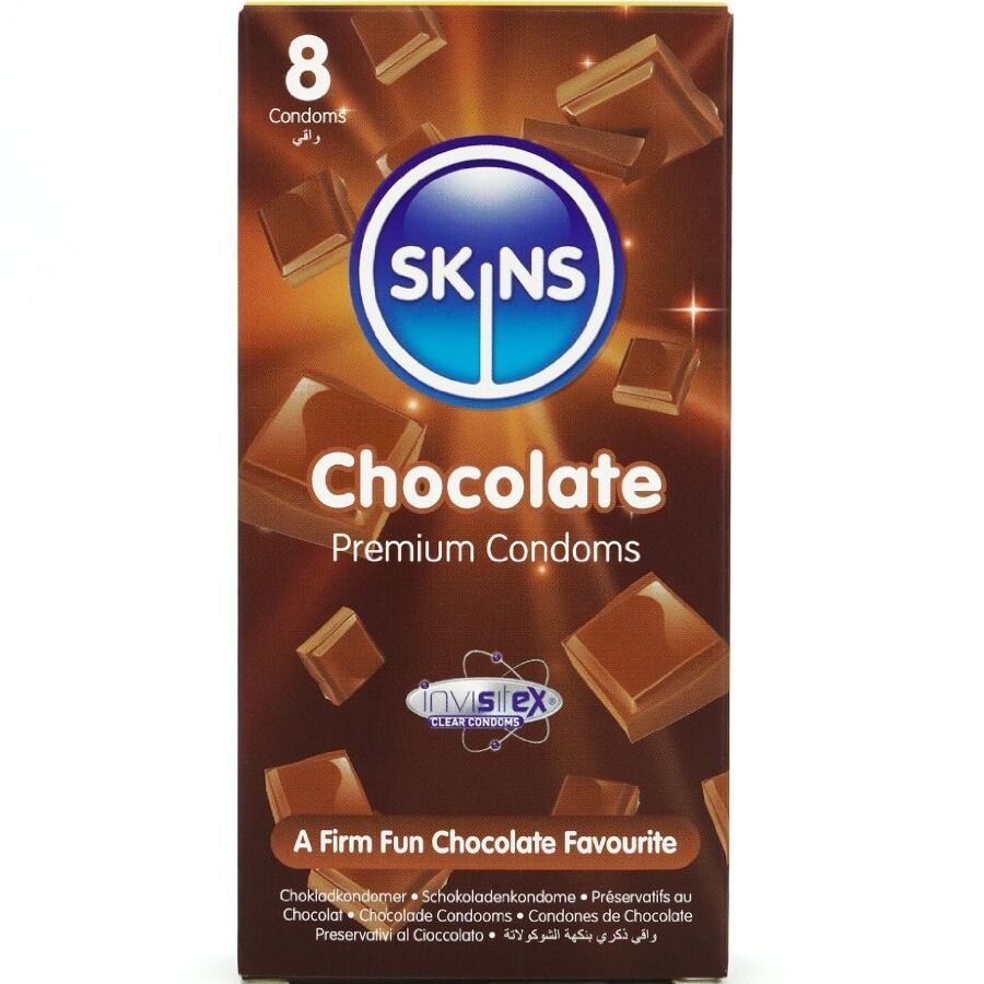 SKINS - CHOCOLATE PREMIUM CONDOMS PACK 8 - My naughty haven #