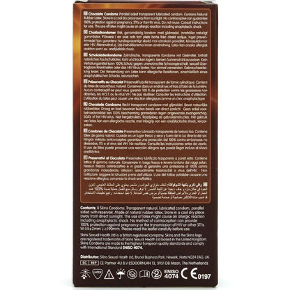 SKINS - CHOCOLATE PREMIUM CONDOMS PACK 8 - My naughty haven #