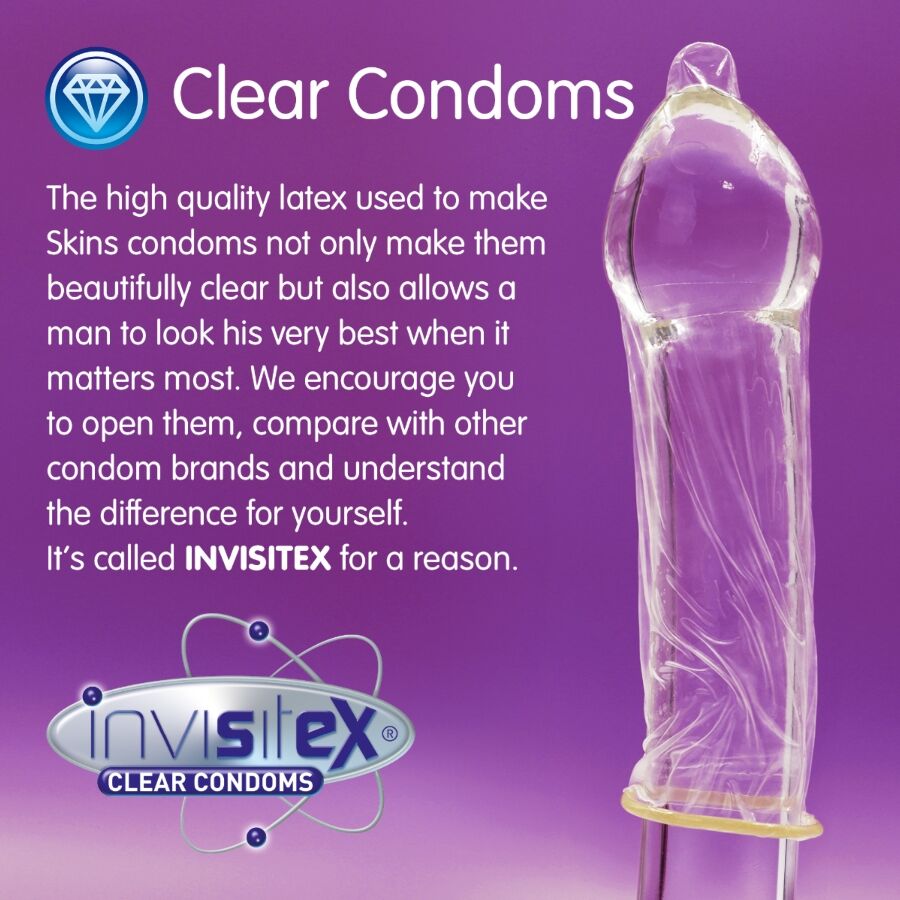 SKINS - EXTRA LARGE PREMIUM CONDOMS PACK 4 - My naughty haven #